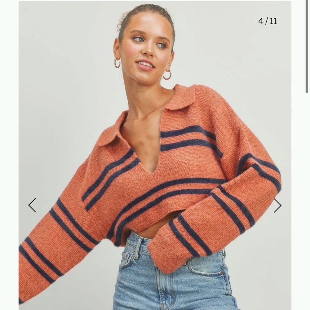 Buttermelon Cropped Sweater
